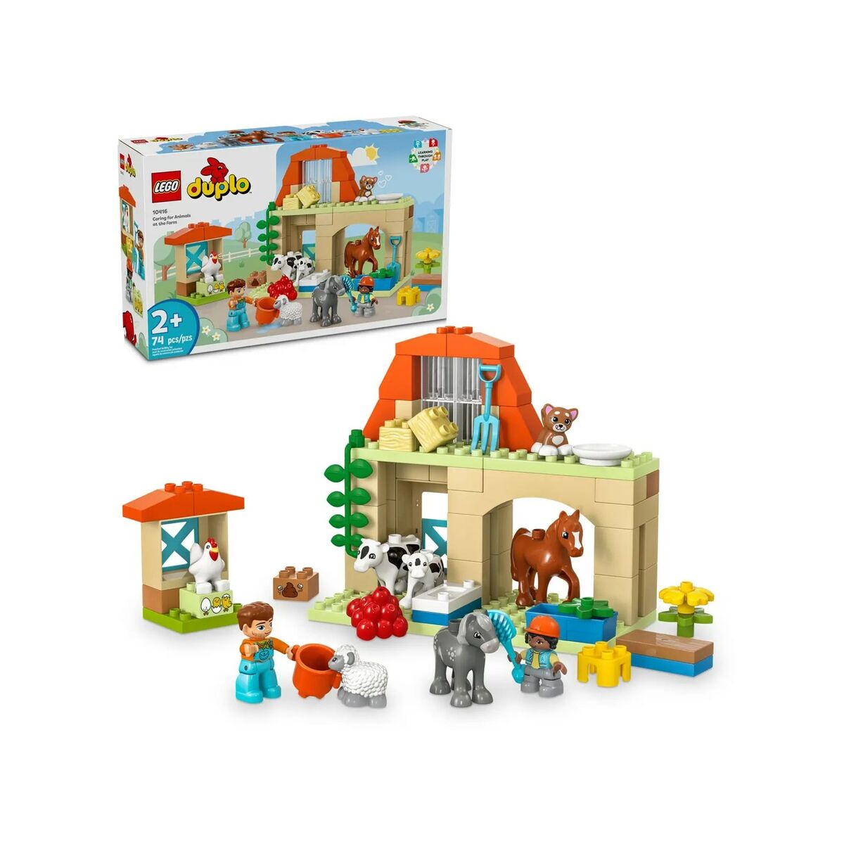 Playset Lego 10416 Caring For Animals At Ther Farm 74 Pezzi