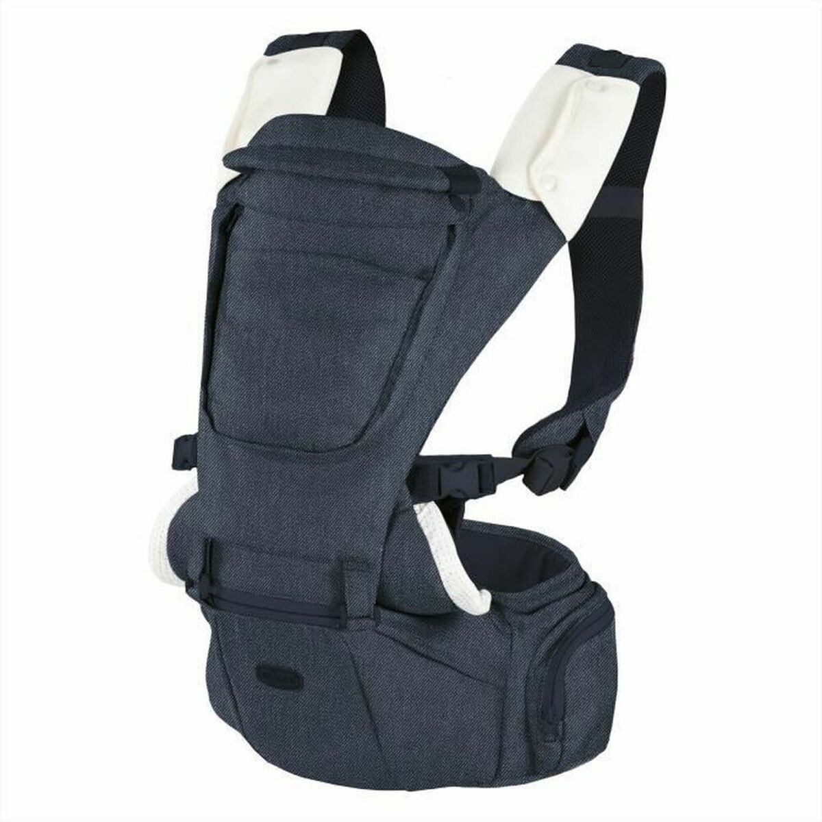 Zaino Porta Bambino Chicco Baby Carrier Hip Seat Denim + 0 Anni