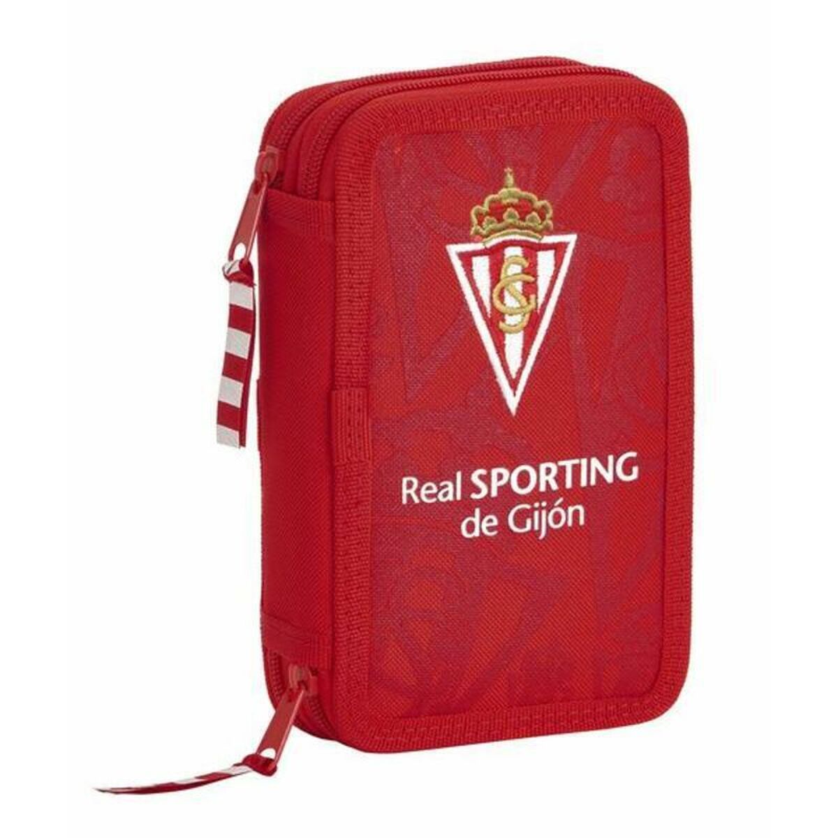 Astuccio Doppio Real Sporting De Gijón Rosso 12.5 X 19.5 X 4 Cm (28 Pezzi)