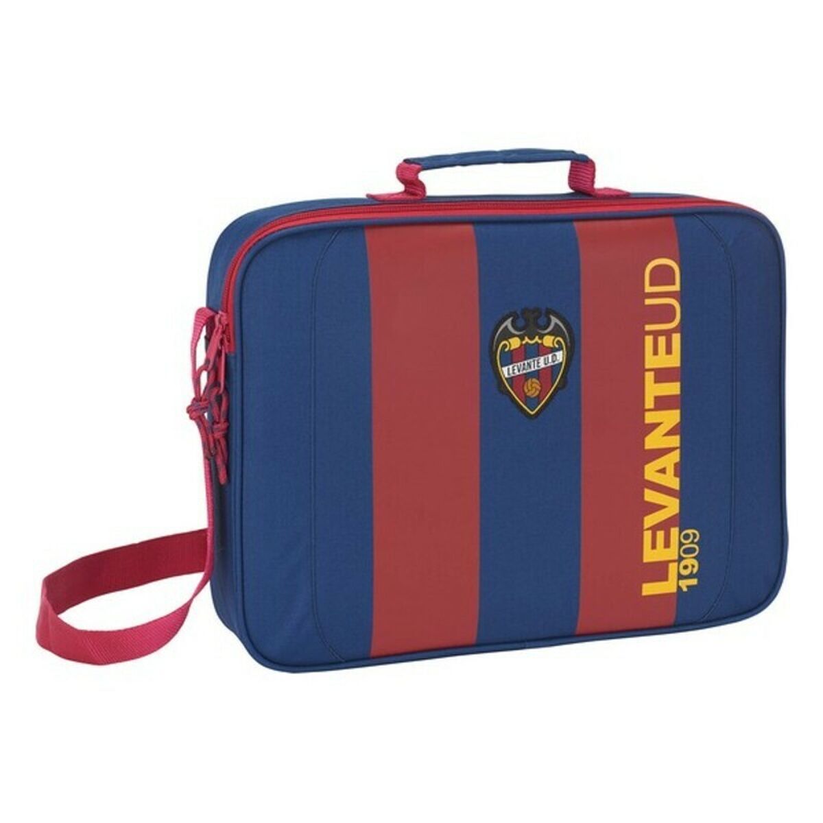 Borsa Per La Scuola Levante U.d. Azzurro Rosso Rubino (38 X 28 X 6 Cm)