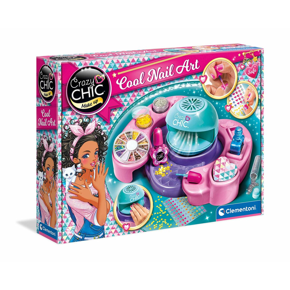 Set Dei Manicure Clementoni Cool Nails Art Multicolore