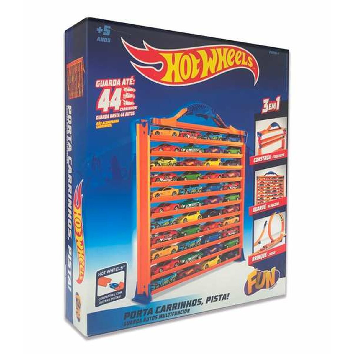 Parcheggio Con Veicoli Hot Wheels 30 X 27 X 6 Cm Portacoche Veicolo
