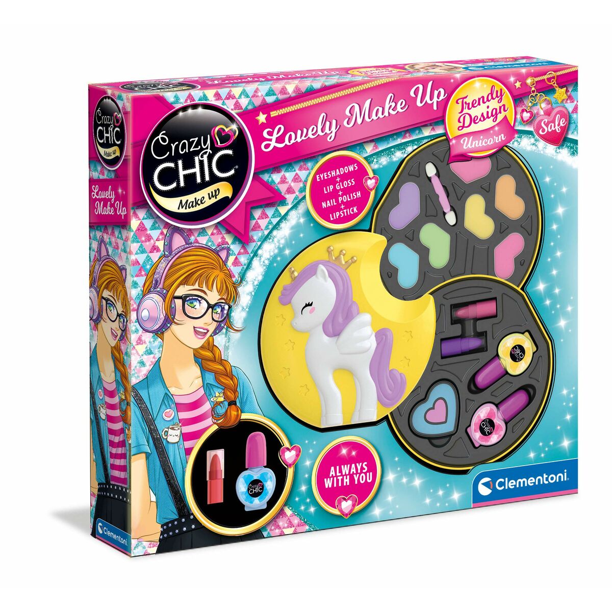 Set Di Trucchi Per Bambini Clementoni 18643 Bianco Multicolore