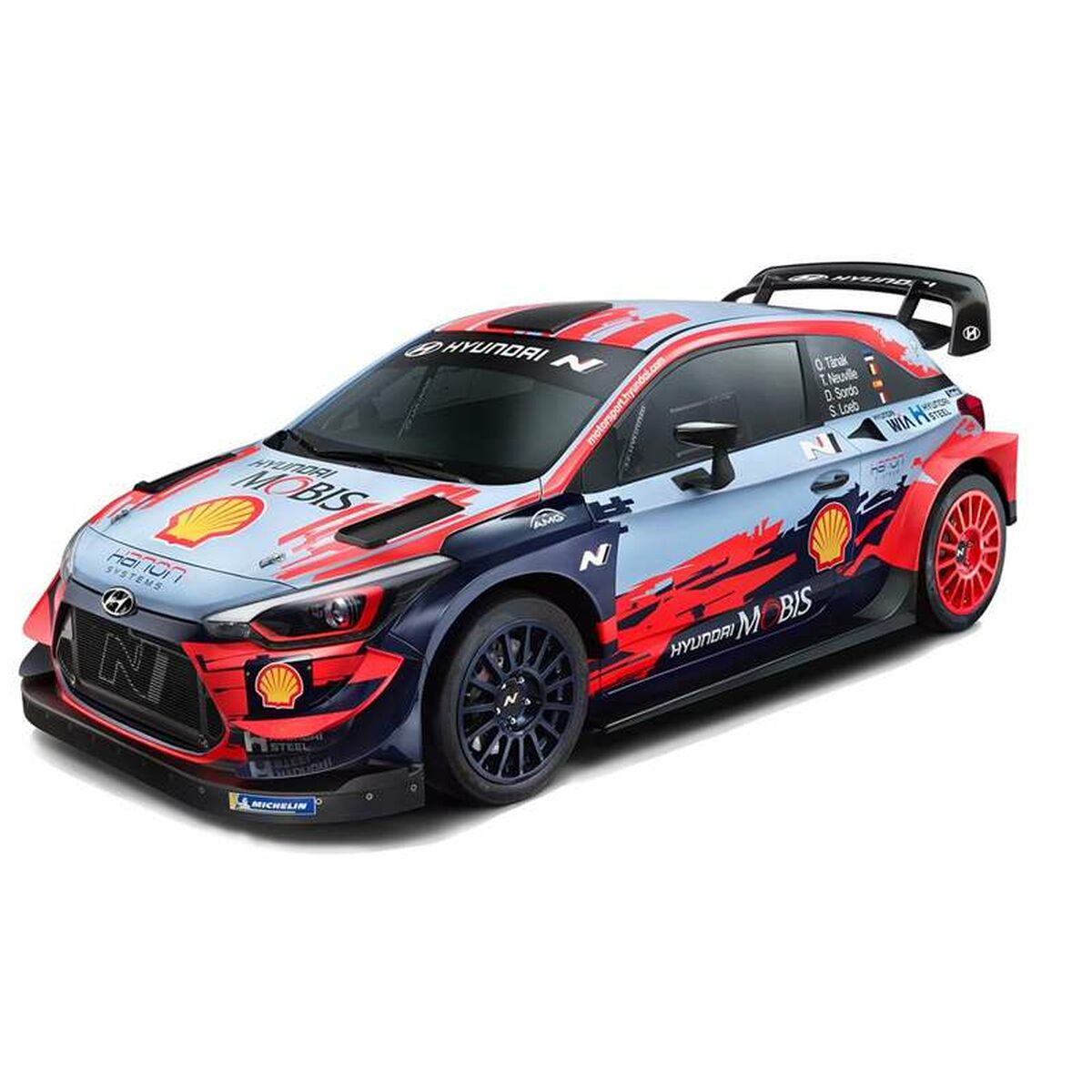 Macchinina Radiocomandata Hyundai I20 Wrc Batteria 2,4 Ghz Caricabatterie 1:16