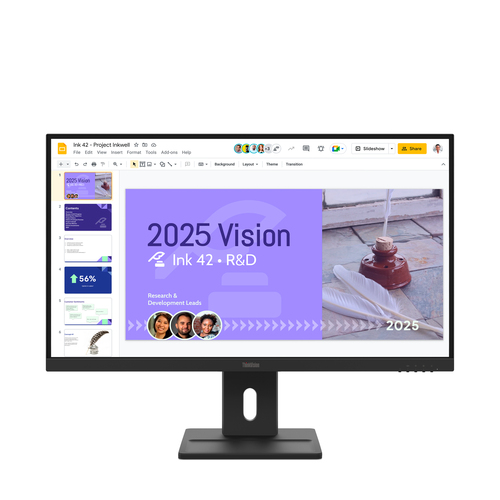 Lenovo Monitor 27 Led Ips 16:9 Qhd 6ms 350 Cdm, Pivot, Dp/hdmi, Multimediale, E27Q-40
