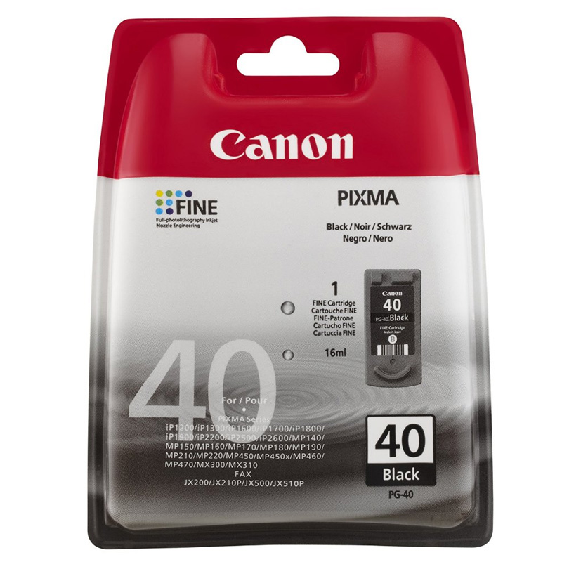 Canon PG-40 Black (0615b001) - Cartuccia Originale