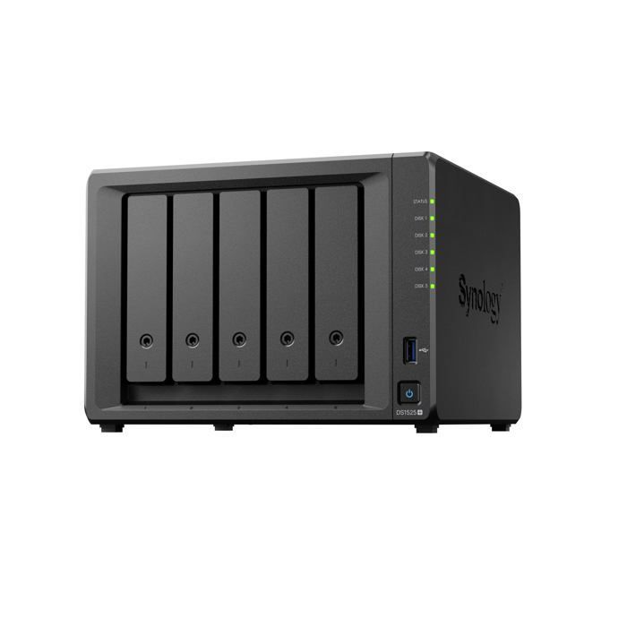 Server Nas - Synology - Diskstation Ds1525+ - 5 Alloggiamenti - 2 Gb Ram