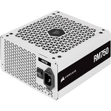 Corsair Alimentatore Rm750e White, 750 Watt, Cybenetics Gold Certified, Fully Modular Power Supply