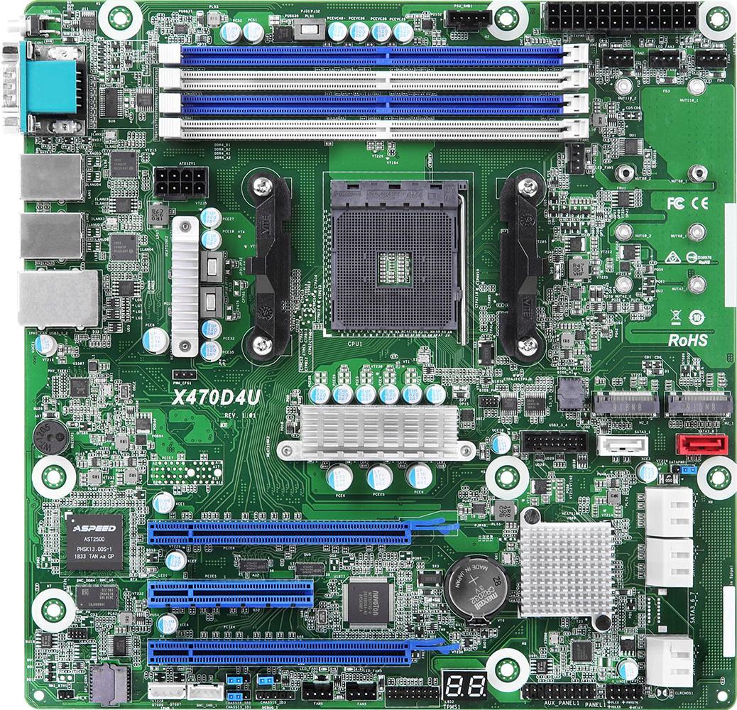 Mainboard X470d4u Dual Sockel (x470d4u)