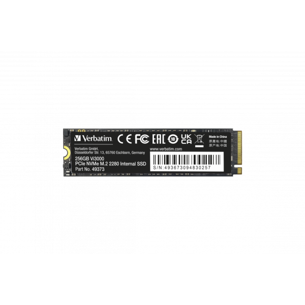 Verbatim Vi3000 - Ssd - Elevata Resistenza - 256 Gb - Interno - M.2 2280 - Pcie 3.0 X4 (nvme) - Image 4