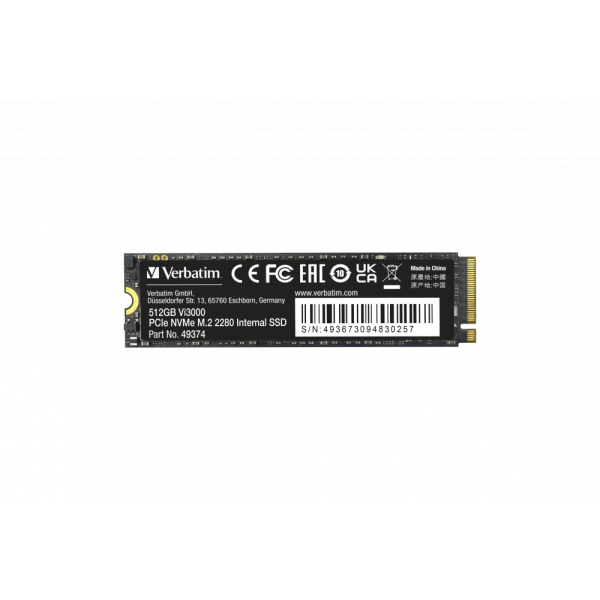 Verbatim Vi3000 - Ssd - Elevata Resistenza - 512 Gb - Interno - M.2 2280 - Pcie 3.0 X4 (nvme) - Image 4