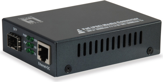 Levelone GvT-2012 - Medienkonverter - Gige - 10basE-T, 1000basE-Sx, 100basE-Tx, 1000basE-T - RJ-45 / Sfp (minI-Gbic)