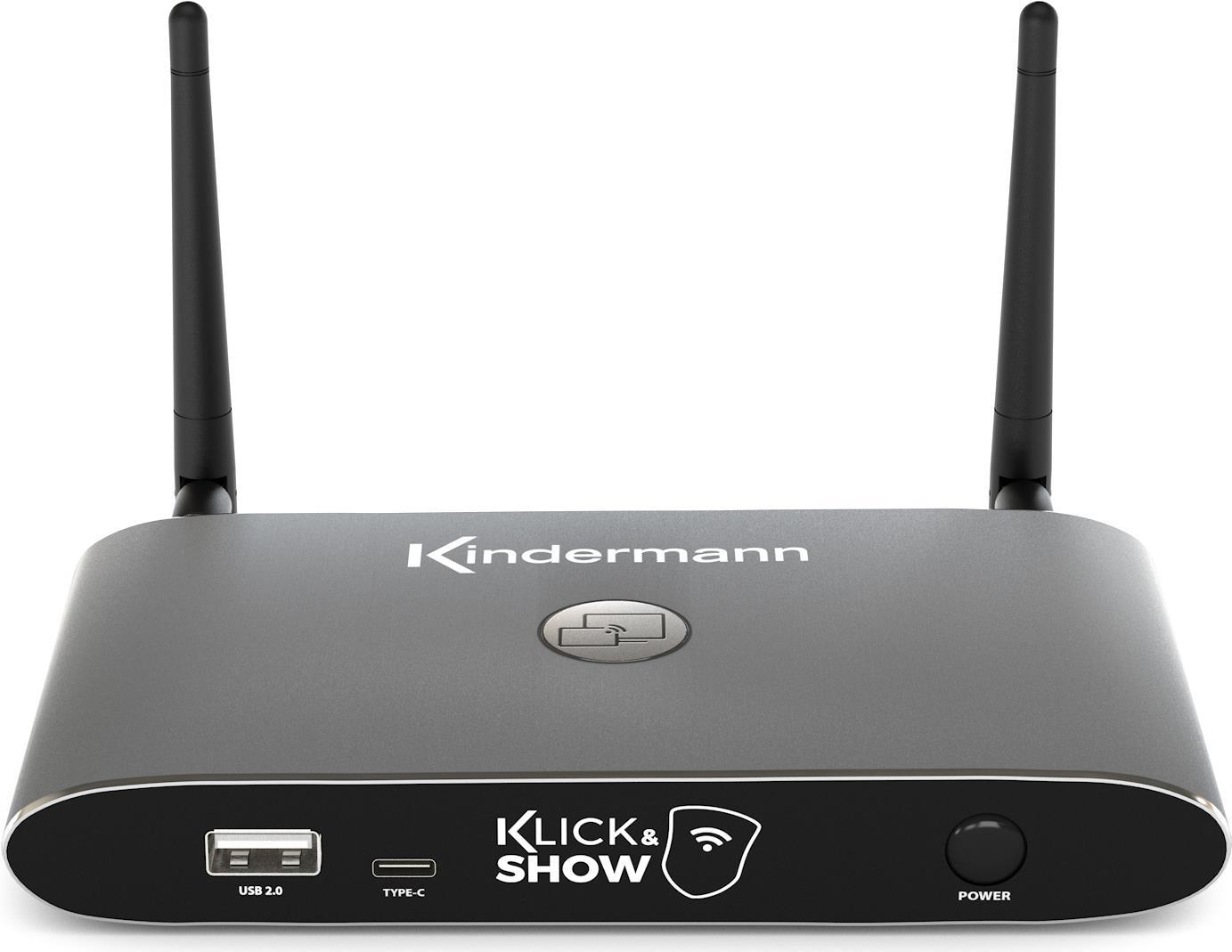 Kindermann Klick & Show K 40 Base Unit - Kabelloses Präsentationssystem Hdmi Desktop (wmS-40)
