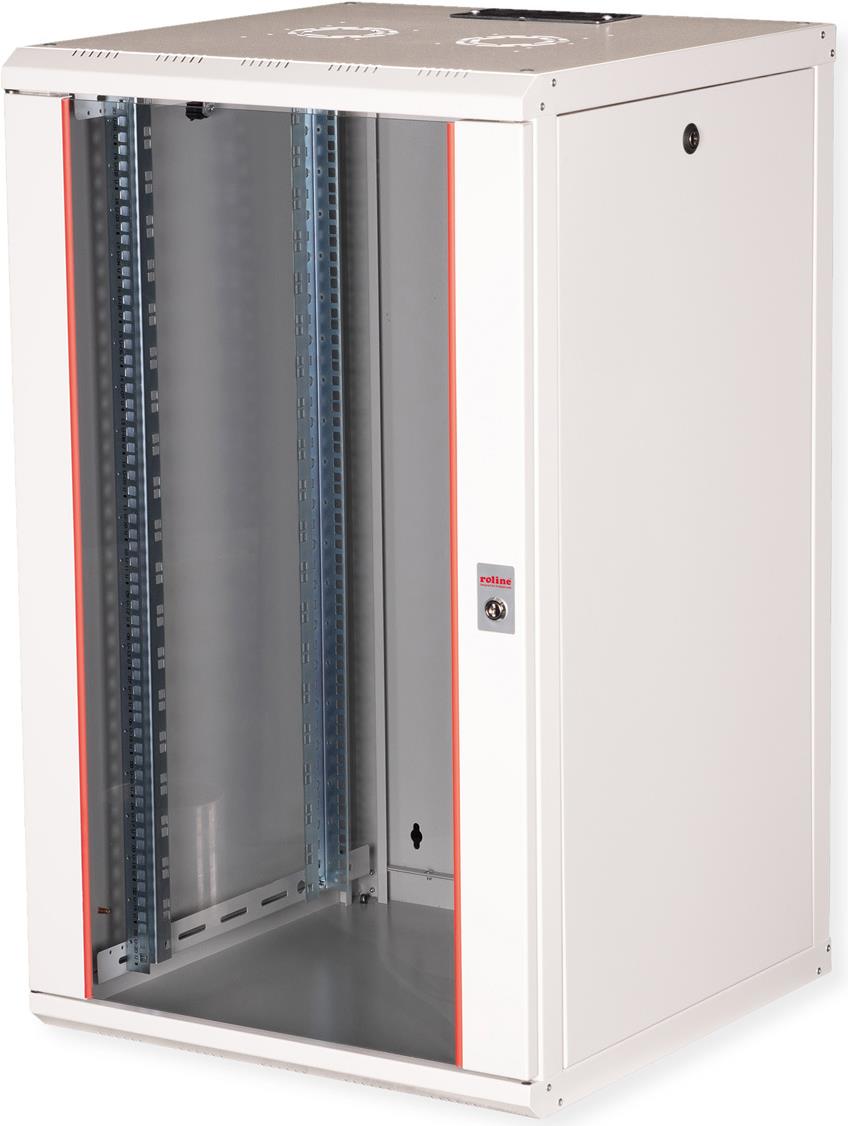 Roline Pro - Schrank Netzwerkschrank - 600 X 600 Mm (b X T) - Geeignet Für Wandmontage - Ral 7035, Hellgrau - 20u - 48.3 Cm (19") (26.21.0009)