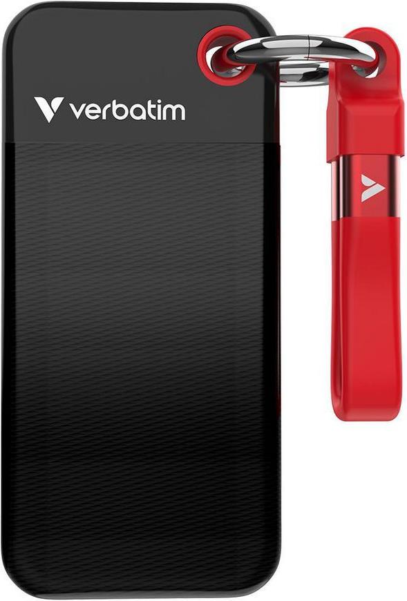 Verbatim Pocket Ssd Usb 3.2 1tb Black/red (32192)