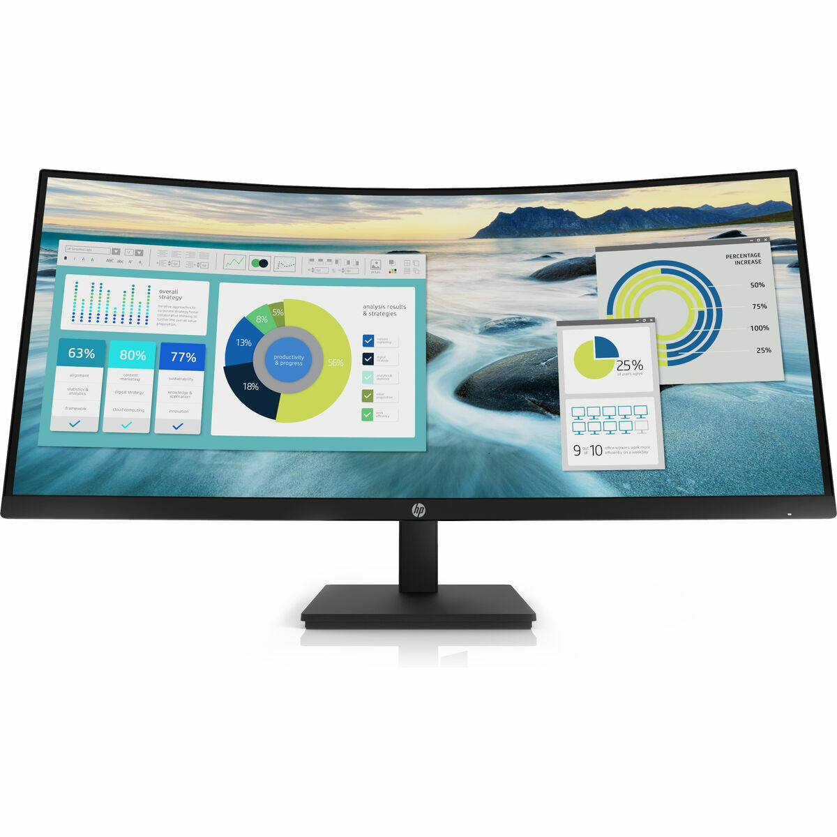 Monitor Hp P34hc G4 34" Led Ips