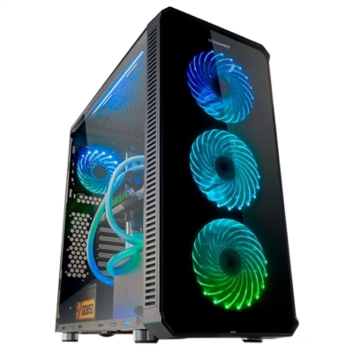 Case Computer Desktop Micro Atx / Mini Itx / Atx NoX-Xtreme Hummer Tgm Nero