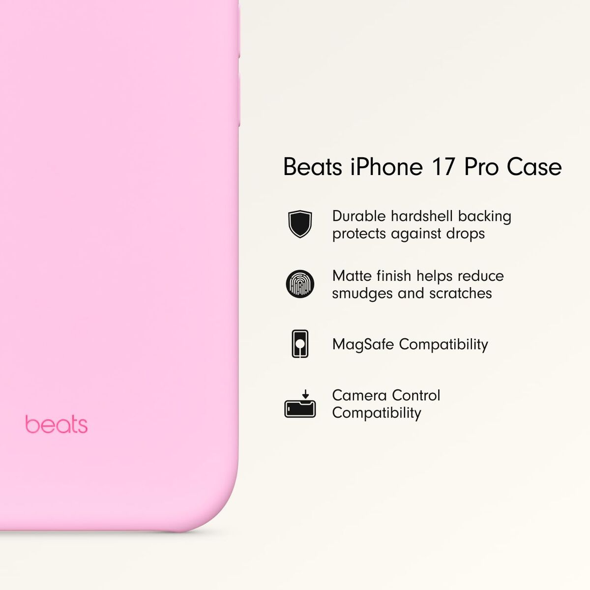 Custodia Per Cellulare Beats Iphone 17 Pro Rosa Apple - Image 4