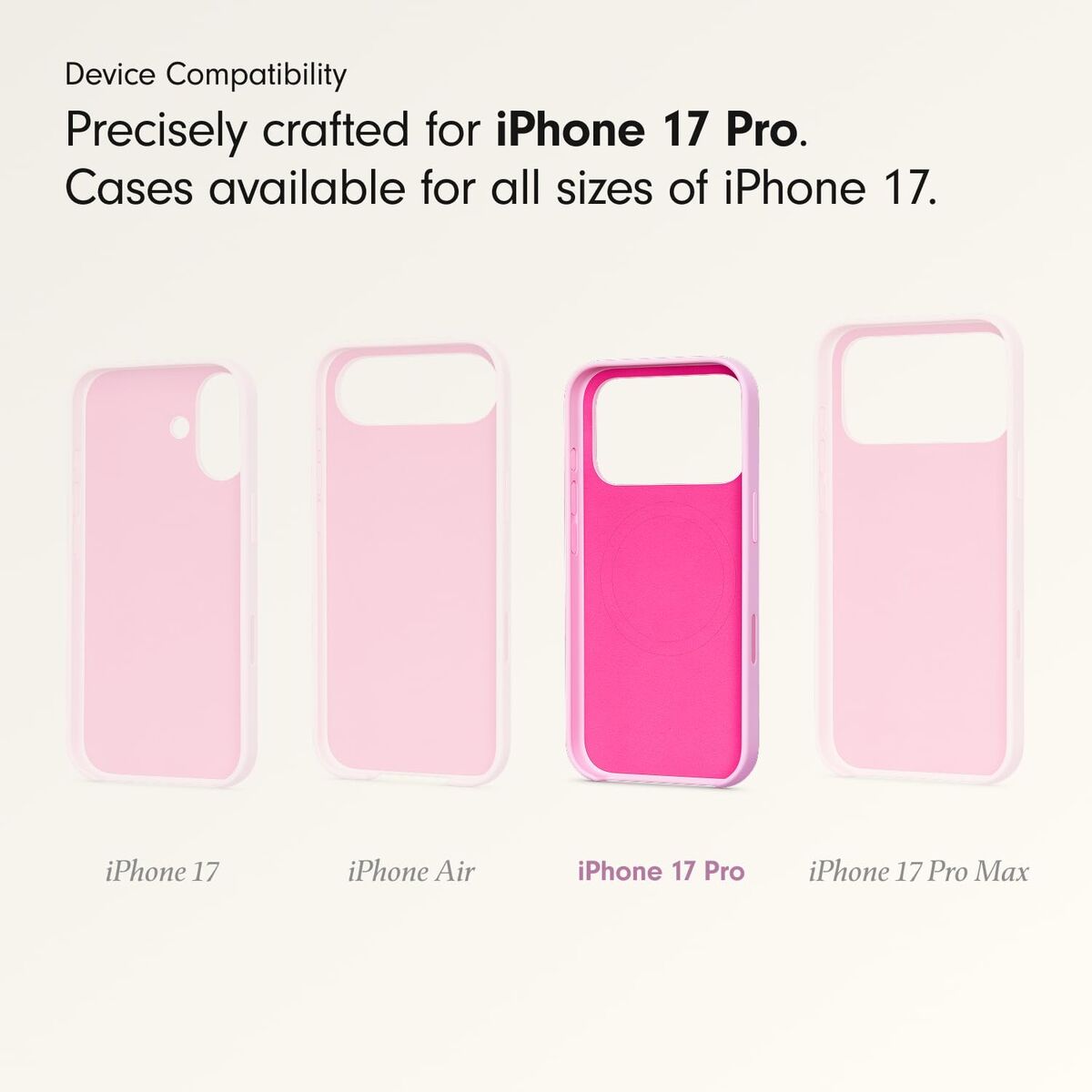 Custodia Per Cellulare Beats Iphone 17 Pro Rosa Apple - Image 5