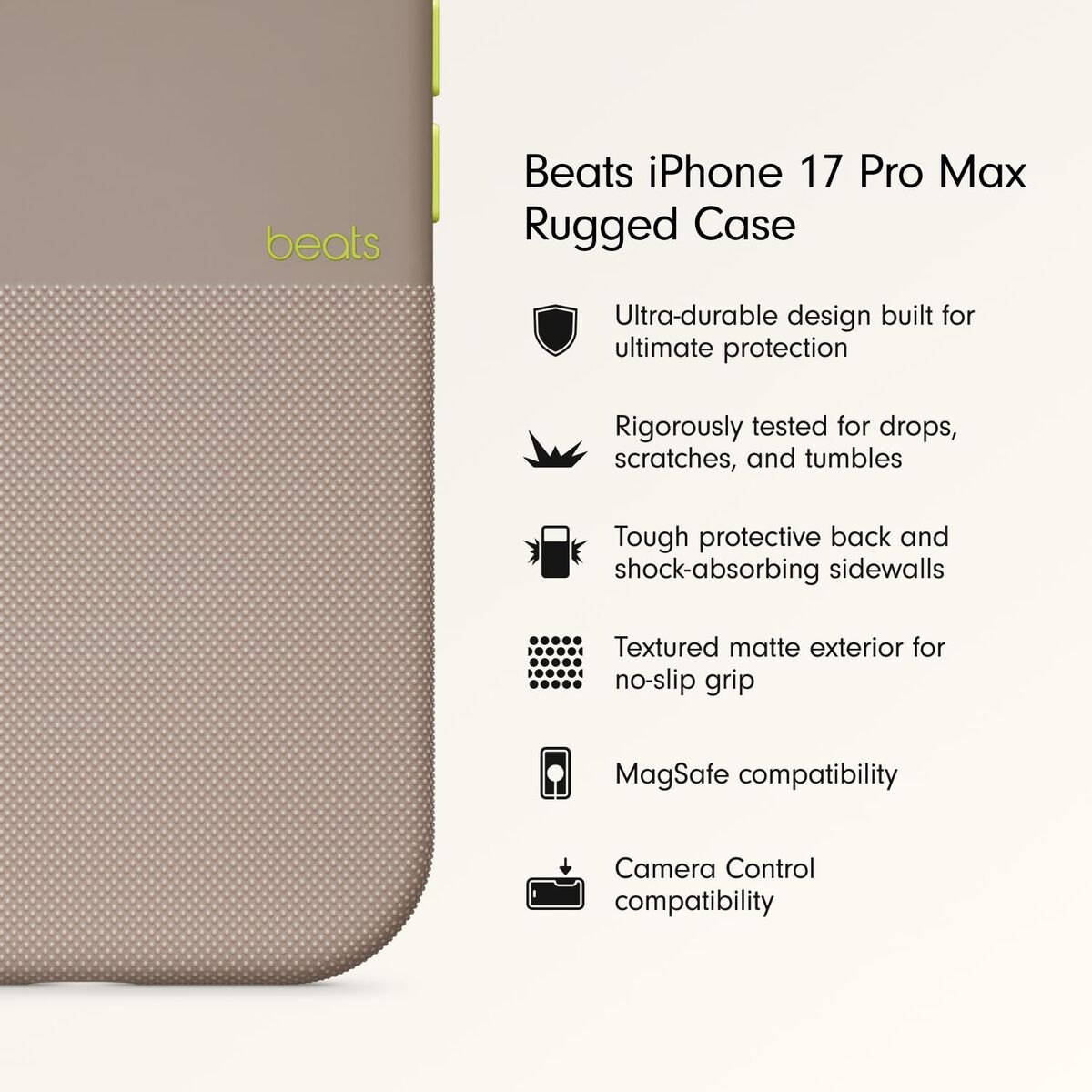 Custodia Per Cellulare Beats Iphone 17 Pro Max Grigio Apple - Image 3