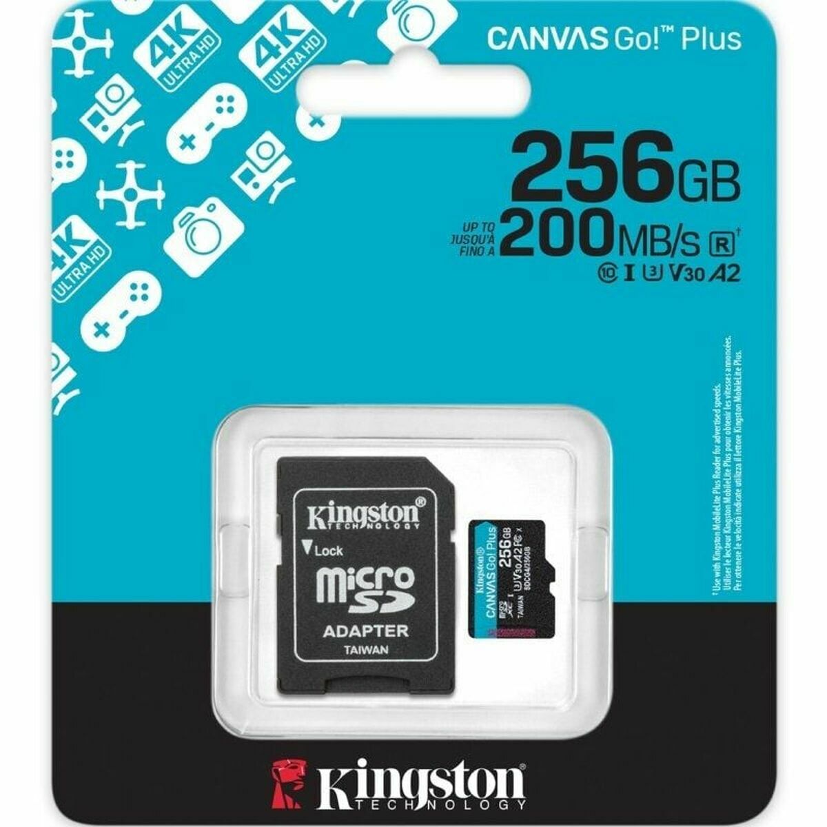 Scheda Di Memoria Micro Sd Con Adattatore Kingston Canvas Go! Plus 256 gb - Image 3