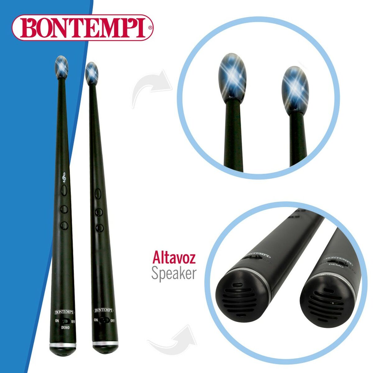 Bacchette Bontempi Elettriche Nero Luce - Image 4