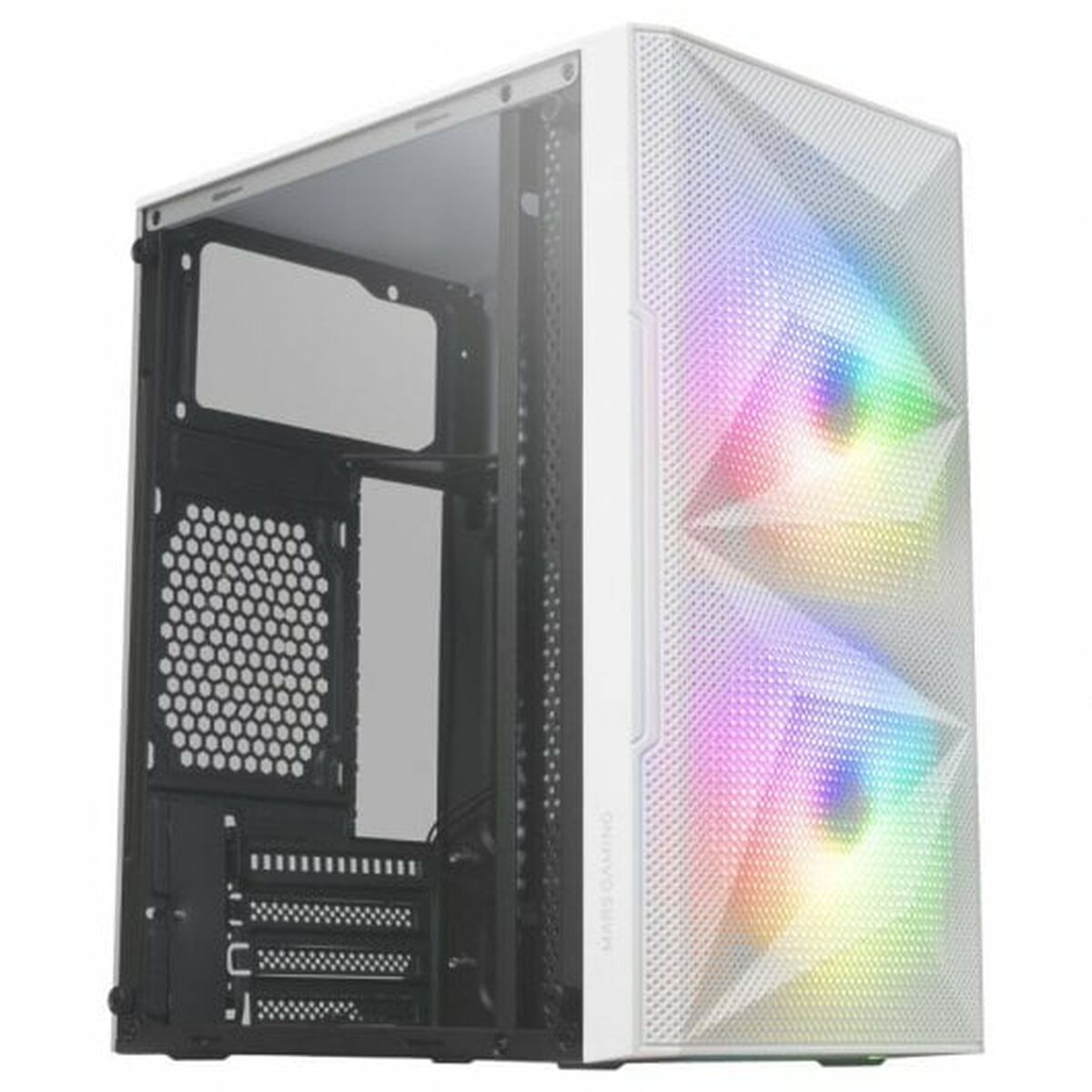 Case Computer Desktop Atx Mars Gaming Mcmew Bianco