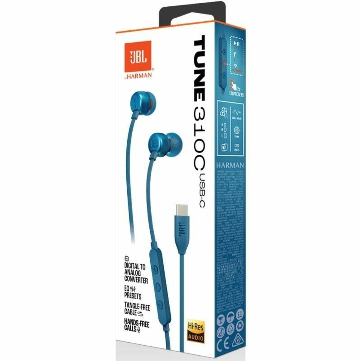 Auricolari Con Microfono Jbl Tune 310c Azzurro - Image 5