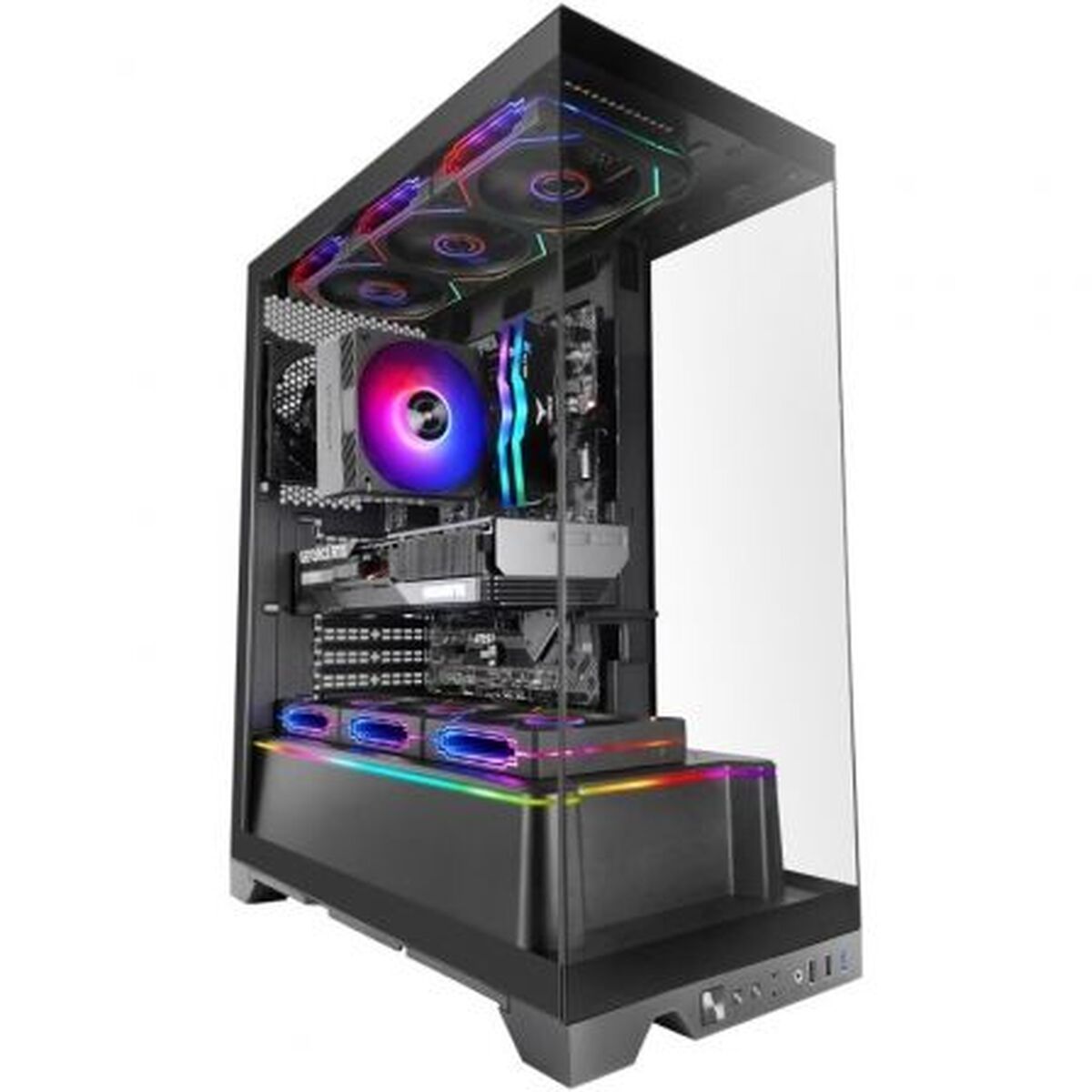 Case Computer Desktop Atx Mars Gaming Mcprisma Nero
