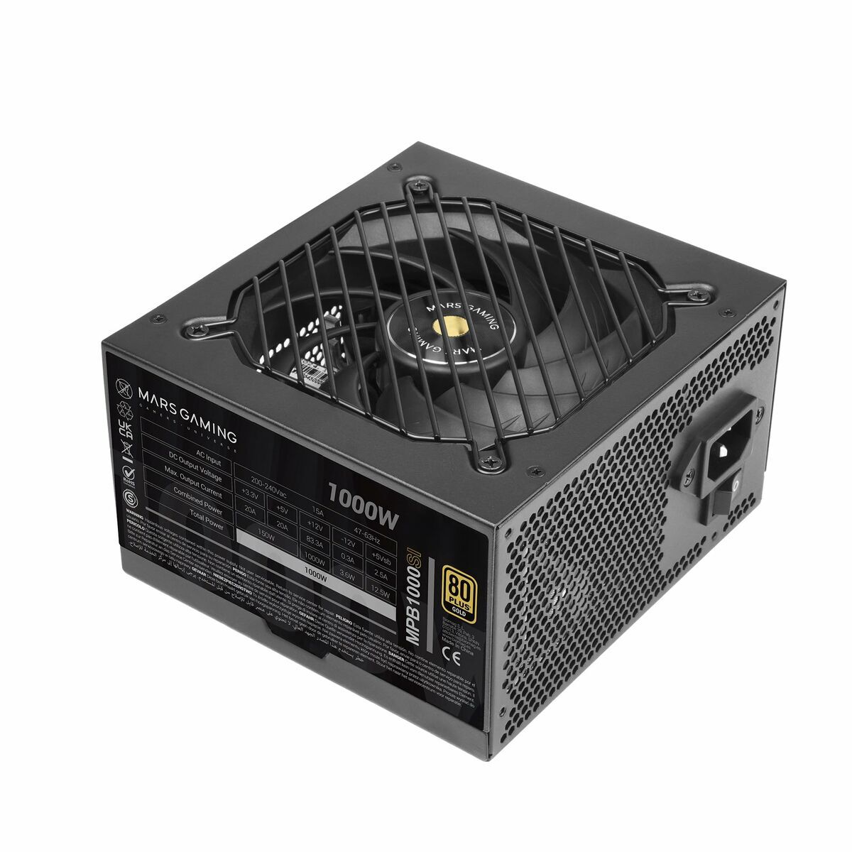 Fonte Di Alimentazione Mars Gaming Mpb1000si Atx 1000 W 80 Plus Gold