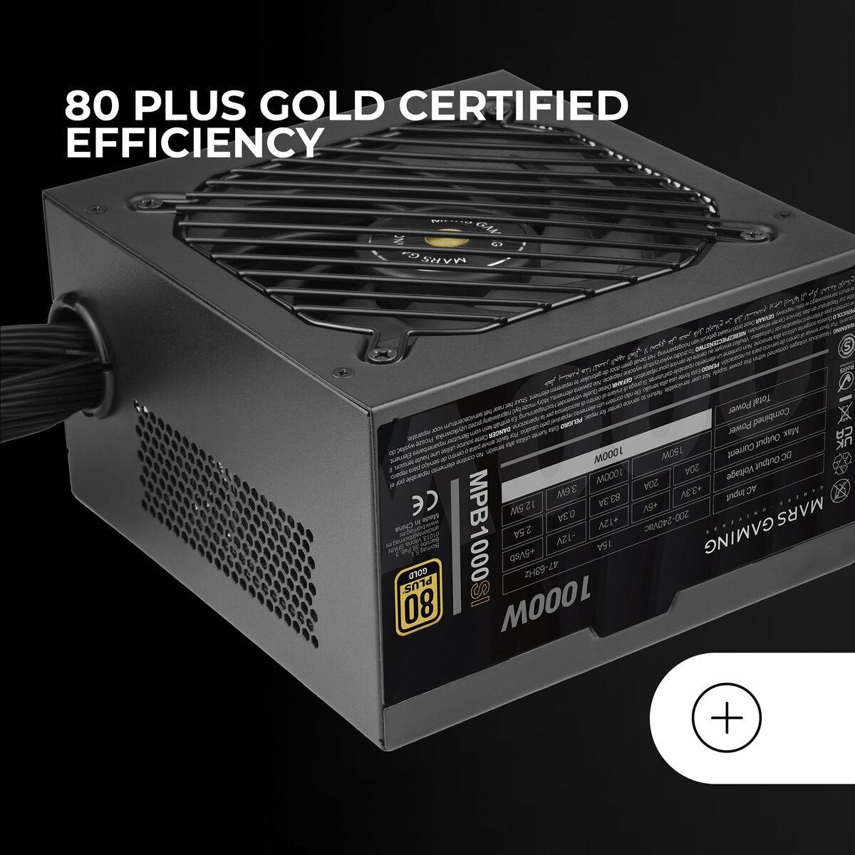 Fonte Di Alimentazione Mars Gaming Mpb1000si Atx 1000 W 80 Plus Gold - Image 4