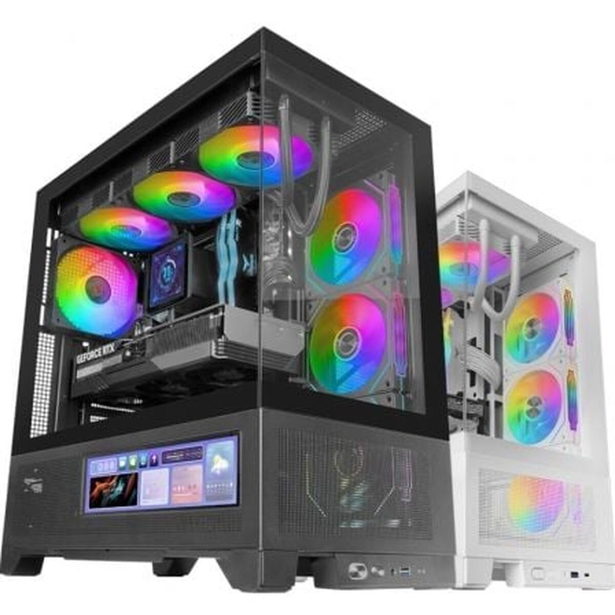 Case Computer Desktop Atx Mars Gaming Mclcdx Nero
