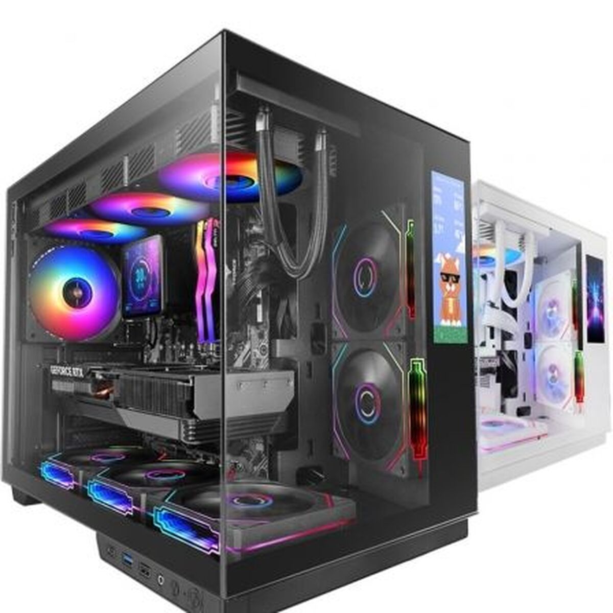 Case Computer Desktop Atx Mars Gaming Mcmirage Nero