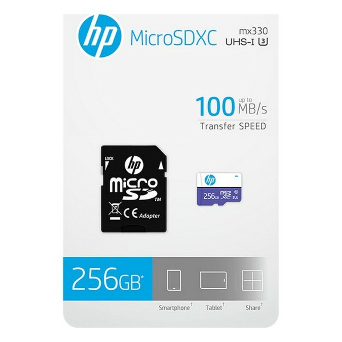 Scheda Di Memoria Micro Sd Con Adattatore Hp Hfud 256 gb - Image 4