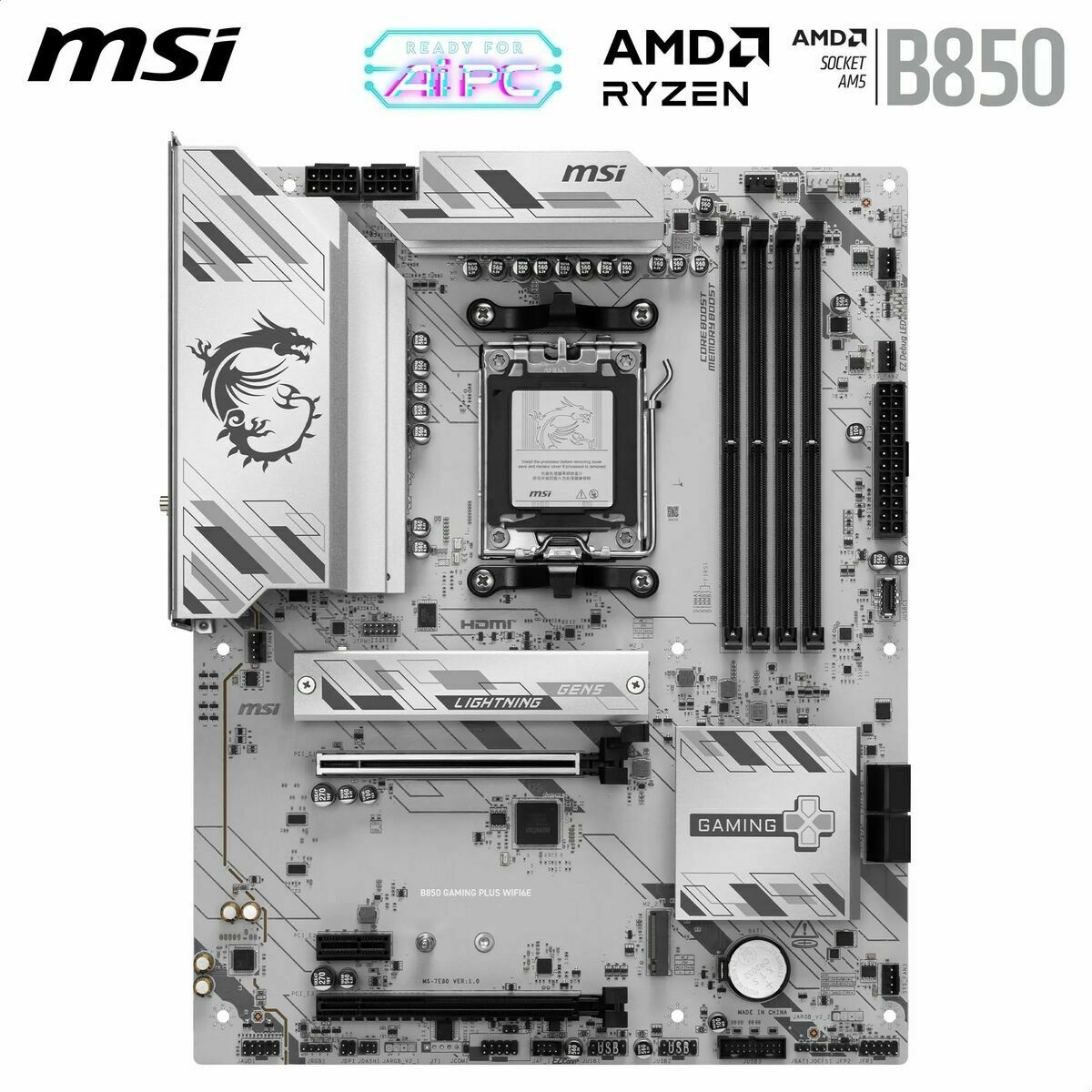 Scheda Madre Msi 911-7e80-001 Amd B850 Amd Am5 - Image 6