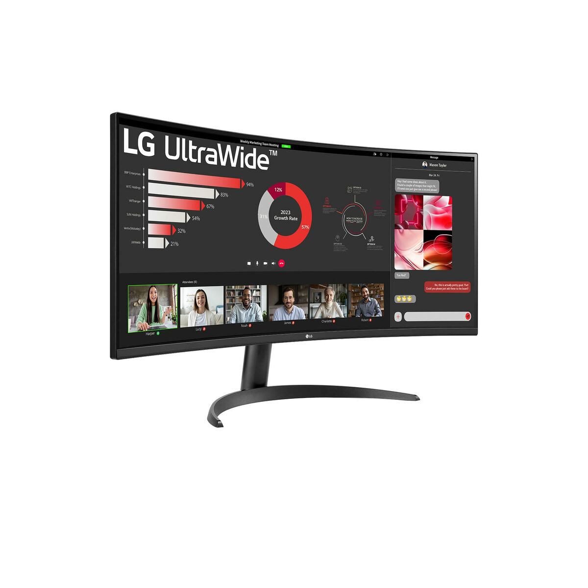 Monitor Lg 34wr50qK-B Wide Quad Hd 34" 100 hz - Image 3
