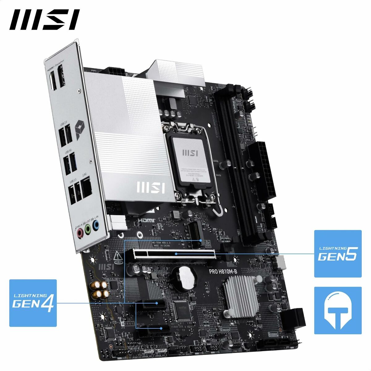 Scheda Madre Msi Pro H810M-B Lga 1851 - Image 5