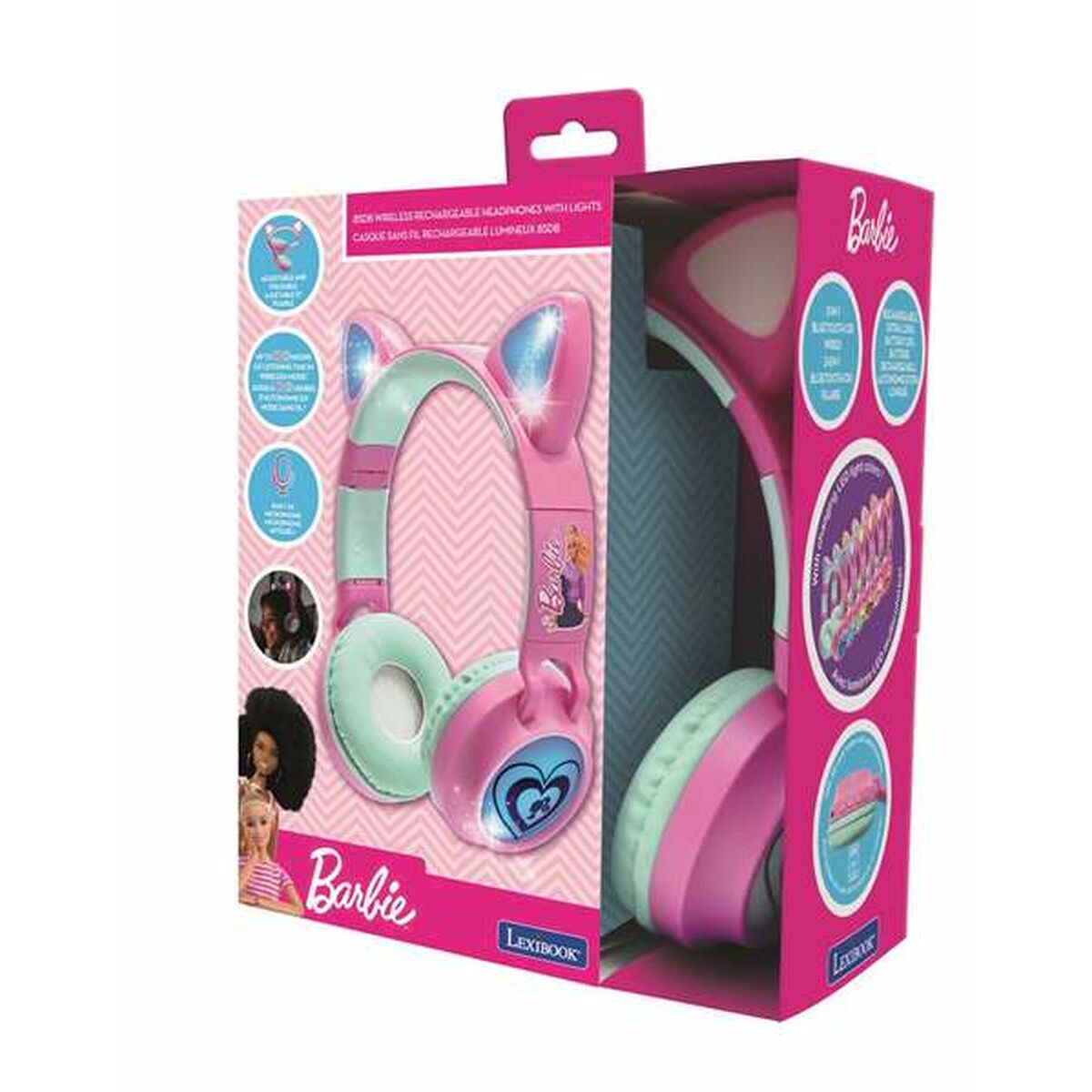 Auricolari Bluetooth Lexibook Mattel Barbie Hpbtktbb