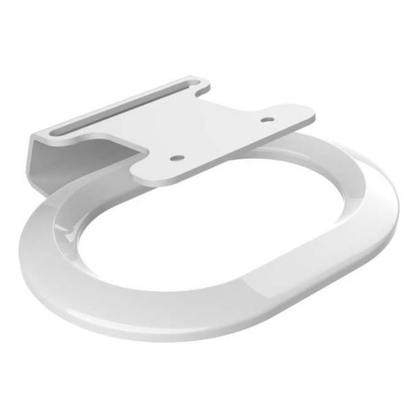 Flexson Flxe300ds1011 Supporto Da Parete Per Casse Acustiche Scrivania Acrilonitrile Butadiene Stirene [abs], Acciaio Inox Bianco (flexson Flxe300ds1