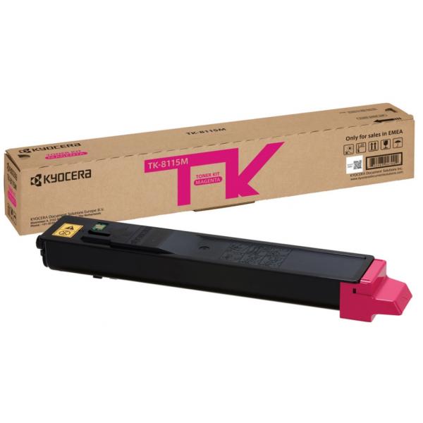 Kyocera TK-8115m Cartuccia Toner 1 Pz Originale Magenta (kyocera 1t02p3bnl0 Tk8115 Magenta Toner 6k Pages)