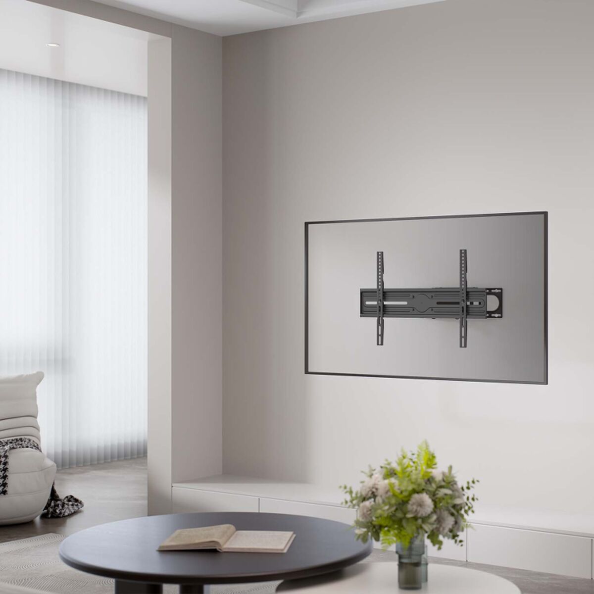 Supporto Tv Aisens Wt80tslE-327 Nero Acciaio (1 Unità) - Image 4