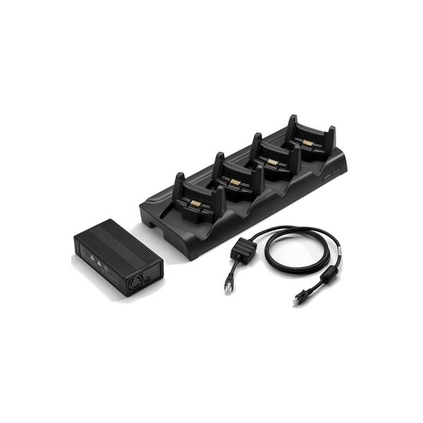 Zebra 4-Slot Ethernet Cradle Kit - Docking Cradle (anschlußstand) (crd4001-411ees)