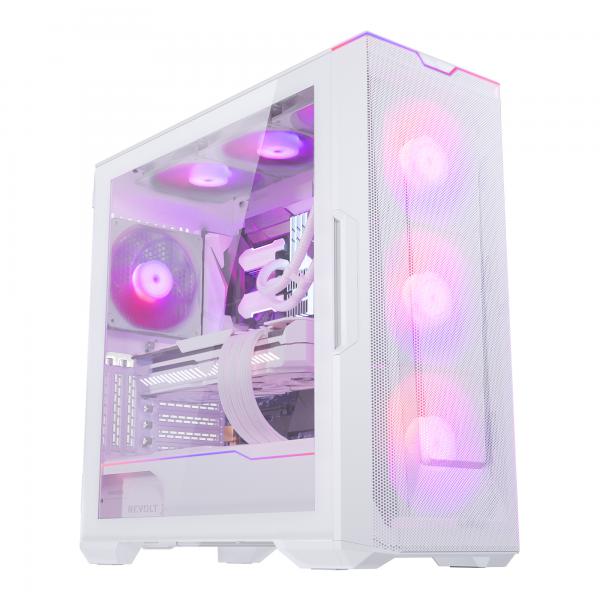 Phanteks Eclipse G500a D-Rgb MidI-Tower, Tempered Glass - Matt Weiß