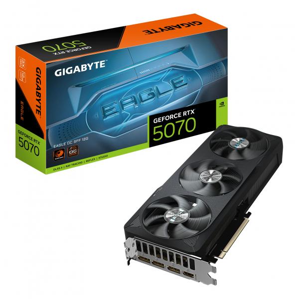 Gigabyte Geforce Rtx 5070 Eagle Oc Sff 12g Scheda Grafica - 12gb Gddr7, 192 Bit, PcI-E 5.0, 2587 Mhz Core Clock, 3 X Dp 2.1a, 1 X Hdmi 2.1b, Nvidia D