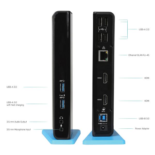 I-Tec Usb 3.0/usB-C Dual Hdmi Docking Station - Image 4