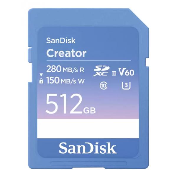 Sandisk Creator 512 Gb Sdxc UhS-Ii Classe 10