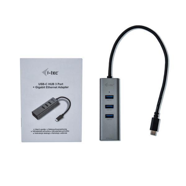 I-Tec Metal C31metalg3hub Hub Di Interfaccia Usb 3.2 Gen 2 (3.1 Gen 2) TypE-C 5000 Mbit/s Grigio - Image 4