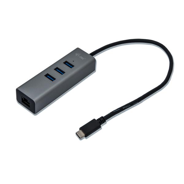 I-Tec Metal C31metalg3hub Hub Di Interfaccia Usb 3.2 Gen 2 (3.1 Gen 2) TypE-C 5000 Mbit/s Grigio - Image 3
