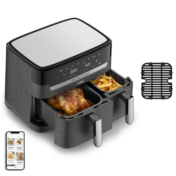 Tefal Doppelfritteuse Fry & Grill Ey905b Anthrazit