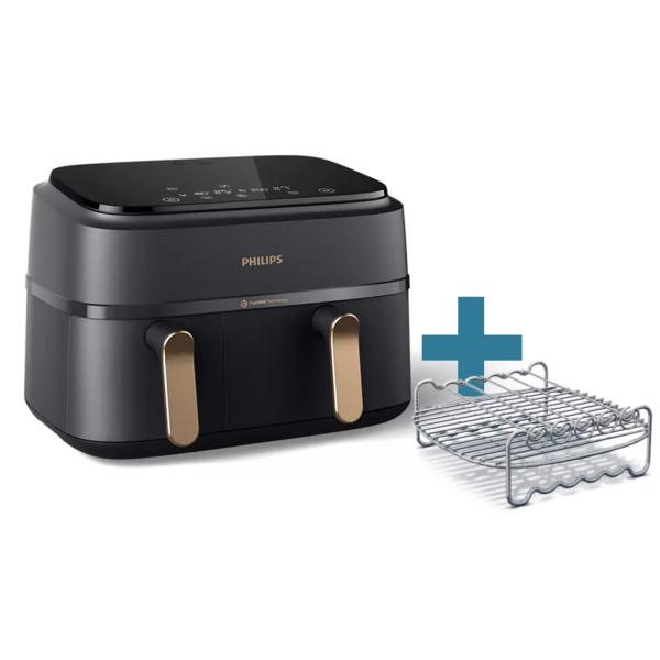 Philips Home Na352/04 HeißlufT-Fritteuse 2750 W BpA-Frei, Antihaftbeschichtung Schwarz